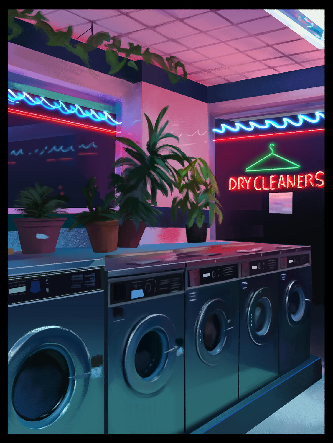 Laundromat Speedpaint Study