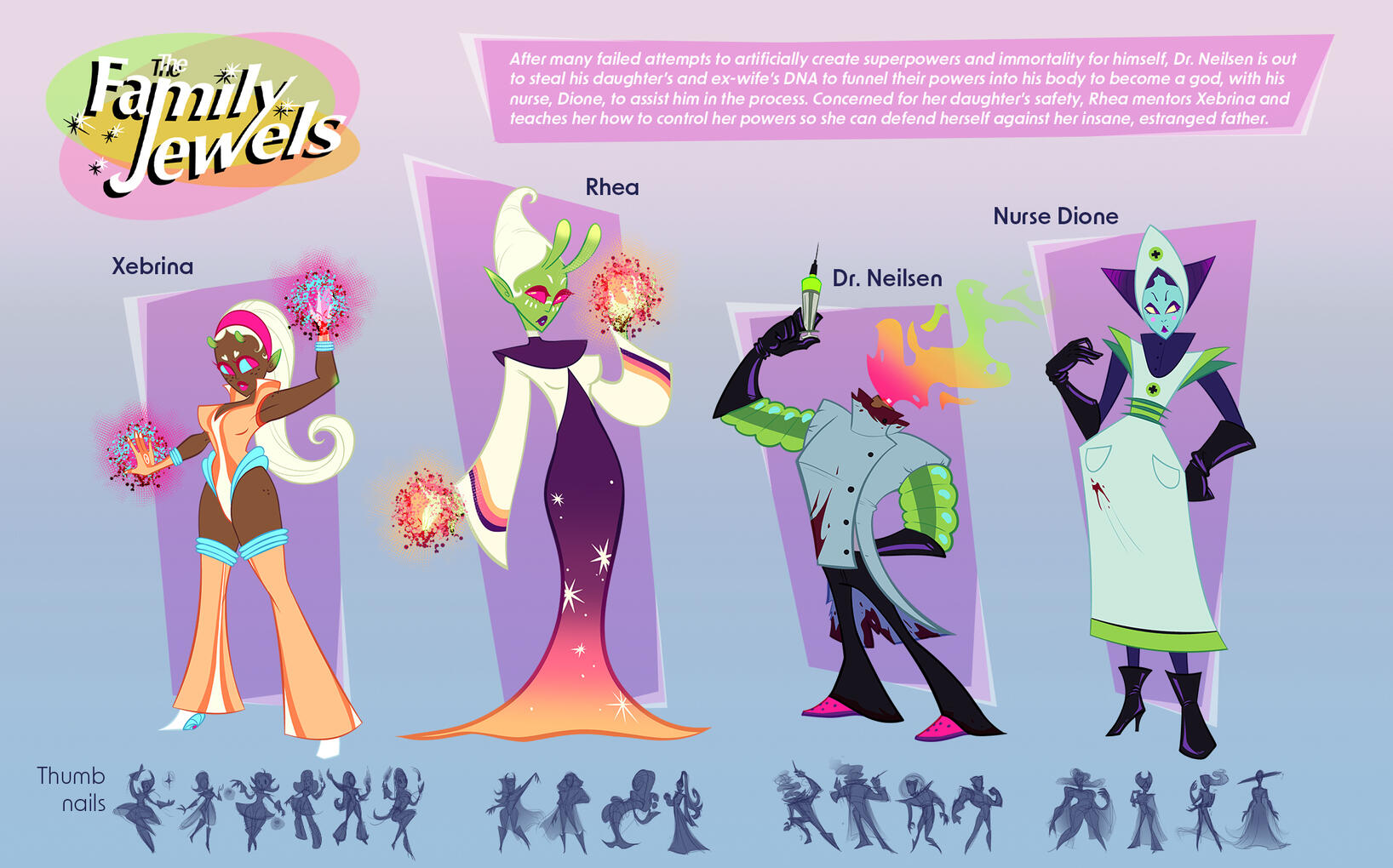 The Family Jewels Character Lineup