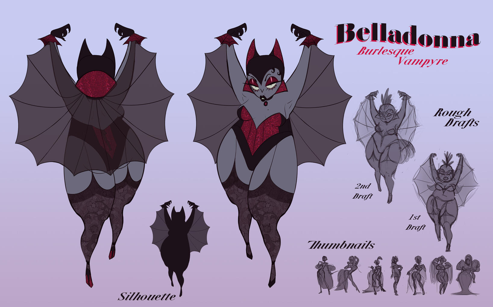 Belladonna - Burlesque Vampyre Design