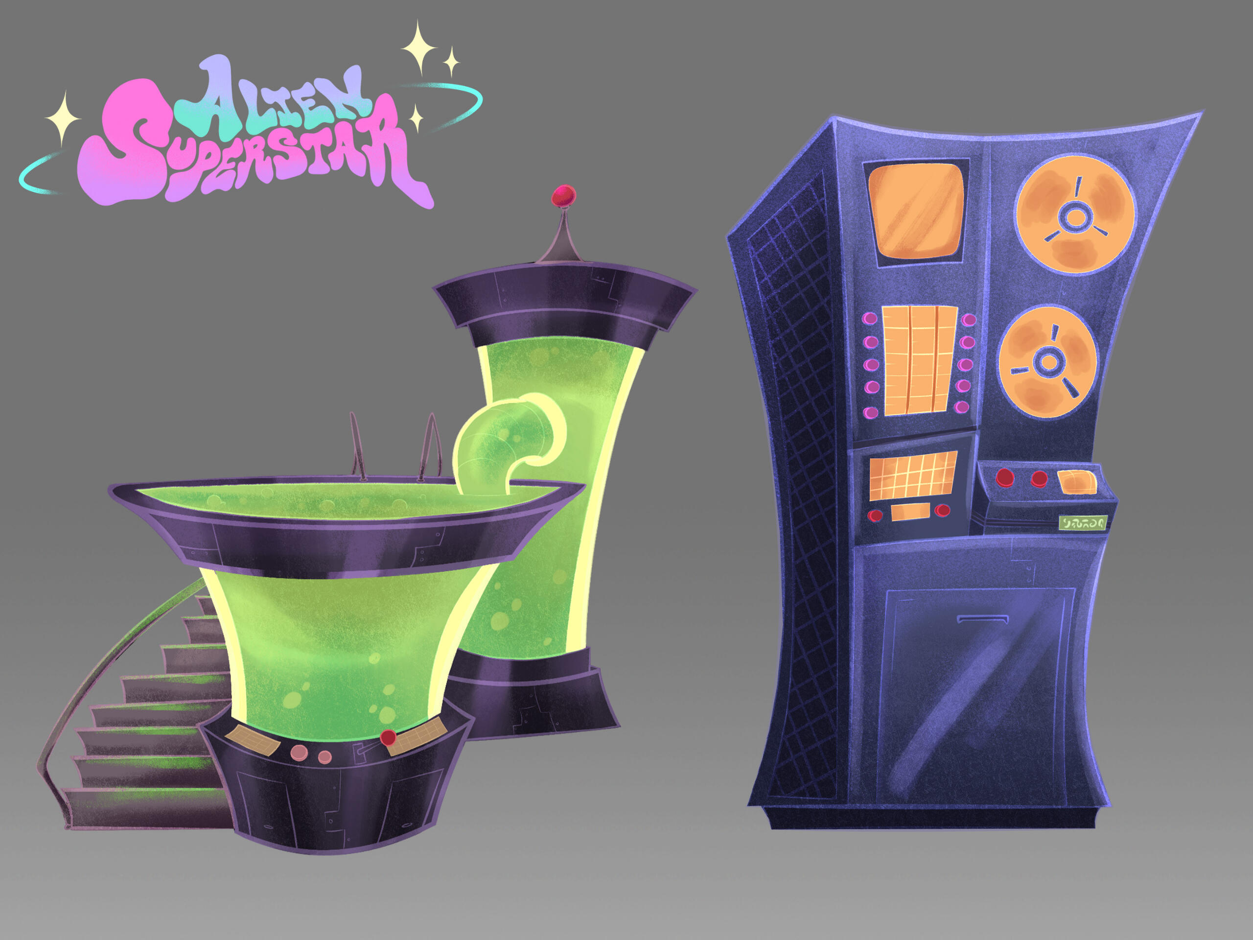 ALIEN SUPERSTAR - Prop Design - Lab Props.