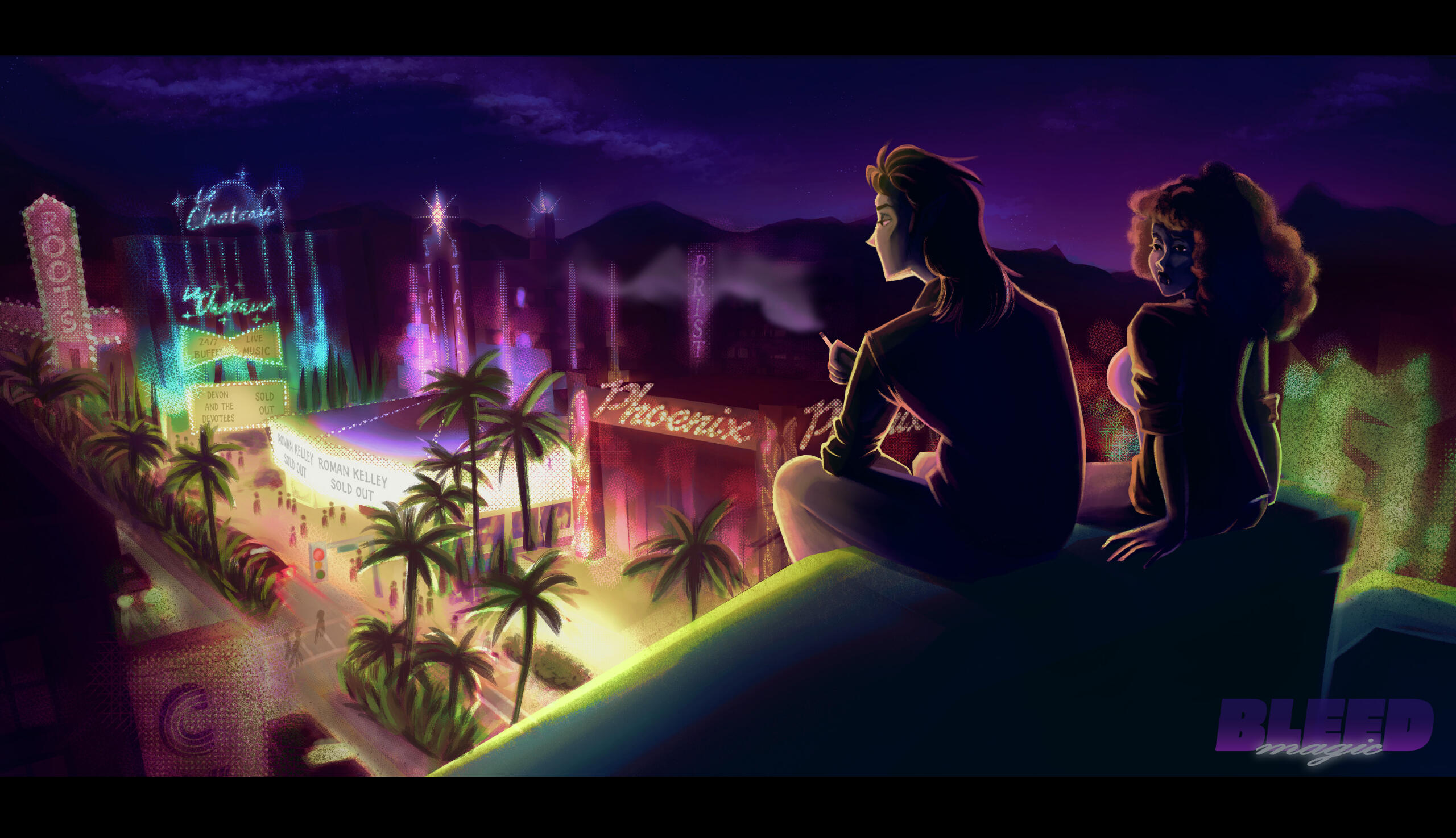 Bleed Magic - Vegas Strip Scene Key