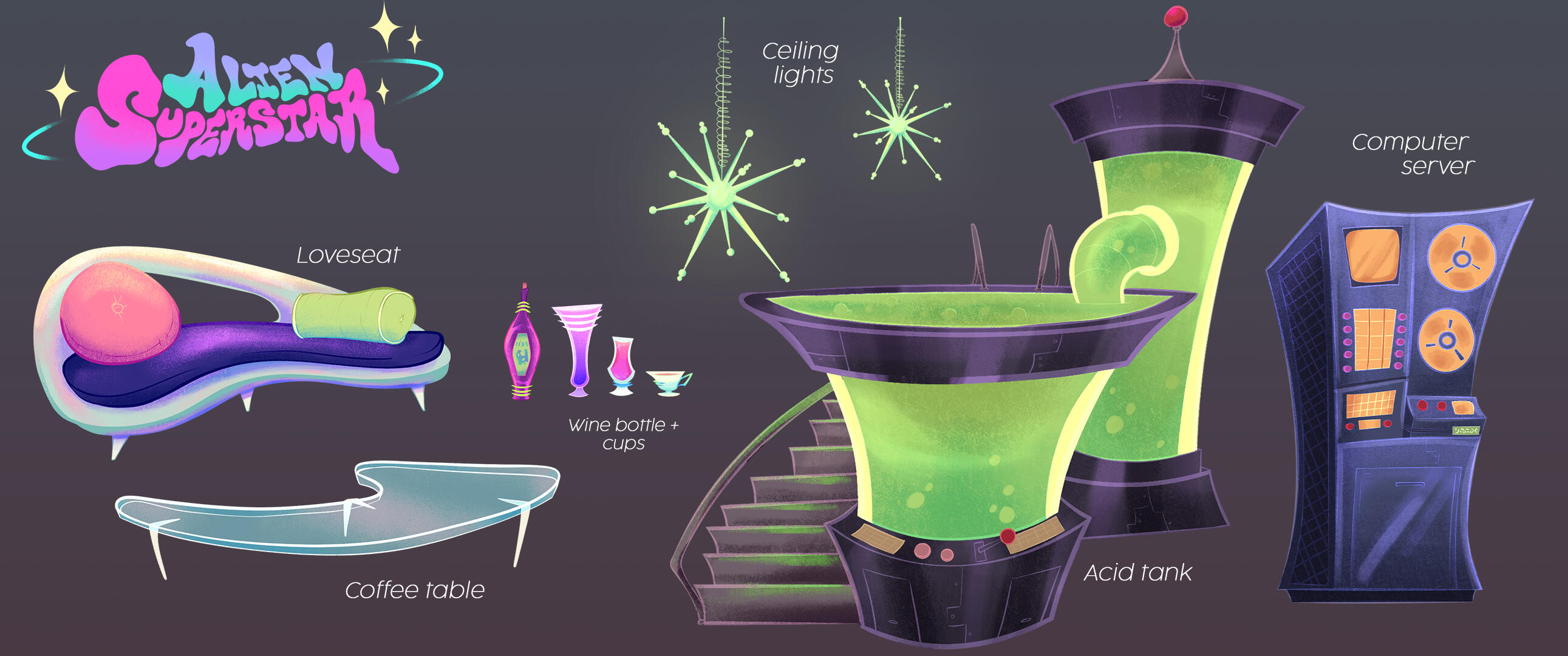 ALIEN SUPERSTAR - Prop Design